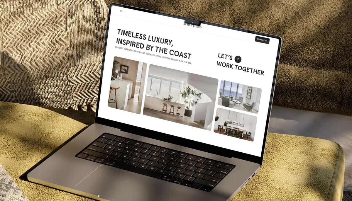 Interior Web Design website design