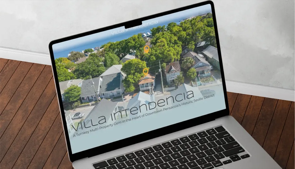 Villa Intendencia website built by Flow Web Designs