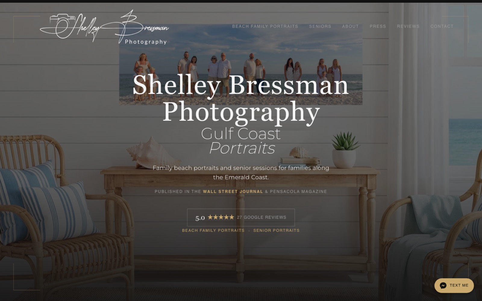 ShelleyB Photography website built by Flow Web Designs
